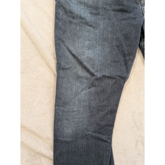 Eddie Bauer Jeans Mens 42x32 Blue Relaxed Fit Straight Leg Flannel Lined Denim - Picture 13 of 16